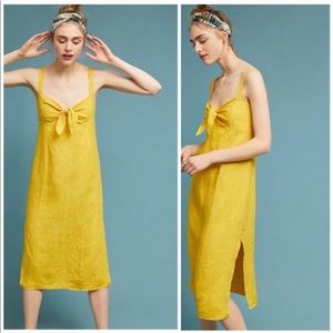 Anthropologie Chetwyn Linen Dress